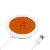 Coaster Thermostatique USB 10W 5V Chauffe-café HCSB-0027 (bleu) / HCSB-0028 (orange) 55 degrés Convient pour le chauffage et le transfert de chaleur rapide Tasse à fond plat à la maison bureau