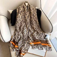 Design novo quatro estações seda lenço de algodão cânhamo longo sunscreen xaile transmissão ao vivo home lenço coreano ao ar livre