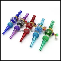 Smoking Pipes Accessories Household Sundries Home & Garden 5 Colors Smoke Glow In Dark Hanging Beads Blunt Holder Crystal Inlaid Portable Me