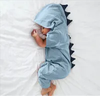 Nouveau-né bébé bébé garçon fille à capuchon de dinosaure saut à capuchon combinaison vêtements vêtements kawaii combinaison de vêtements solides pour unisexe 123 q2