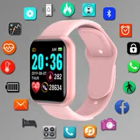 SmartWatch Smart Wrist Watch Bracelete Inteligente Fitness Tracker Pedômetro Pulseira Pressão Sanguínea Monitor de Frequência Coração Digital Esporte Relógio de Relógio de Pulso Bluetooth
