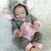 10 "Soft Silicone Vinil Reborn Baby Baby Bonecas Completo Realista Recém-nascido Menina Boneca Xmas Presente Crianças