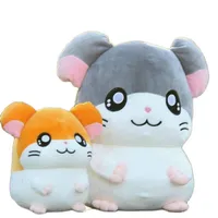 Hamtaro plysch leksak super mjuk japan anime hamster fylld docka leksaker för barn tecknad figur barn födelsedag gåva 210728