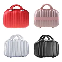14in Cosmetic Case Bagage Kleine Reizen Draagbare Draagkoffer voor Make 210901