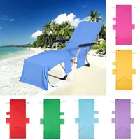 Strandstolsöverdrag 13 färger Lounge filtar Portable med bandhanddukar Dubbelskikt Tjockt filt