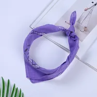 Moda Tasarımcısı 12 adet Pamuk Mendil Kafa Havlusu 30 * 30 cm Sıcak Satış Açık Spor Hip-Hop Kare Eşarplar için Napkins Özelleştirilmiş