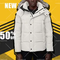 Top Fashion Men Goose Down Jackets Winter Wolf Fur Coat Travel Long Parka Windbestendige Outdoor Puffer Canadese warme overjasjas hoodies