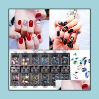 Salon Health & Beautymti Shapes Glass Crystal Ab Rhinestones For Nail Art Craft, Mix 7 Style Flatback Crystals 3D Decorations Flat Back Ston