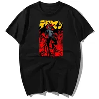 Japón Anime Debiruman Cool Devilman Crybaby Imprimir Camiseta Hombres Verano Casual Algodón Manga corta Camiseta Harajuku Streetwea 210410