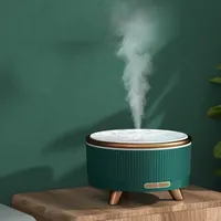 Ultraschall-Aromatherapie-Maschine Holzkorn-Haushalt Mini 500ml Luftbefeuchter Desktop Hohe Kapazität ätherischer Öldiffusor