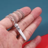 Chains SG Berserk Brand Of Sacrifice Guts Necklaces Sword Metal Pendant Men Car Bag Keyring Women Fans Souvenir Jewelry Gift