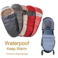 Universal baby stroller accessories Winter socks Sleeping Bag Windproof Warm Sleepsack Baby Pushchair Footmuff For Babyzen yoyo 220222