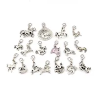 102Pcs Alloy Mix Horse Floating Lobster Clasps Charm Pendants For Jewelry Making Bracelet Necklace DIY Accessories