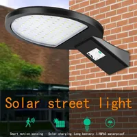 Solar Lamps LED Light Human Body Induction Energy-saving Street 90LED Remote Control Garden Lighting Decoration