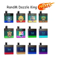 Randm Dazzle King Kapferei E-Zigarette Wiederaufladbare RGB-Licht 3000Puffs Glühender Vape-Stift
