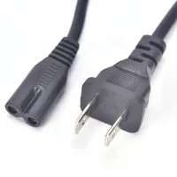 1,2m 2 Pin Prong EU-kabelkabelns nätkabelkonsolband C7 Figur AU US UK-kablar för Samsung Xbox PS4 Laptop Notebook LG TV-skrivare