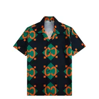 デザイナー夏のシャツ2022メンズカジュアルTシャツヒップホップビーチ半袖メンズTシャツプリントM-3XL