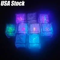 Декомпрессионная игрушка Мини светодиодная вечеринка огни квадратный цвет изменение льда светящиеся кубики мигающие мигающие новизны