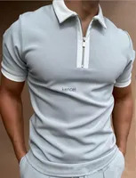 Erkek T Shirt Gevşek Tees Moda Tops Adam S Casual Gömlek Giyim Sokak Beyaz Şort Kol Giysileri Polos Tişörtleri