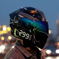 Motorradhelme Full Face Helm Casco Moto Capacete Racing Casque Downhill-Punkt genehmigt