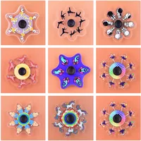 3D Hand Spinner Dynamic Fidget Toys Animation Running Spinning Top Fingertip Gyro Cartoon Anime Character Comic Pattern Rotating Toy 2021