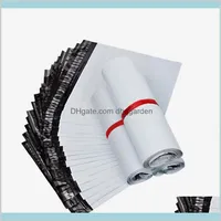 Transport Packaging Packing Office School Business Industrial 100Pcslot White Selfseal Adhesive Courier Storage Postal Mailing Bags Ma