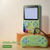 Doubles Players Gaming G5 Mini Retro Video Game Console Handheld Portable 3,0 tums Classic Pocket Inbyggd 500 spel Macaron
