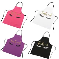 Aprons Est Lovely Bronzing Eyelash Pattern Kitchen Apron Women Adult Home Cooking Baking Cleaning Bibs Tools Accessor