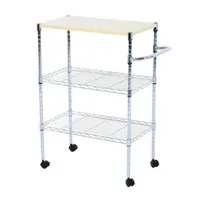 2022 Boxes Bins 3-tier Rolling Kitchen Trolley Cart Steel Island Storage Utility Service Dining