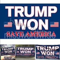 3 * 5 ft Trump gewonnener Save America Flagge Amerikanische Präsidentschaftswahlen 2024 Donald Trump Gartenhaus Fliegenflagge Hängen 90 * 150 cm Mt16