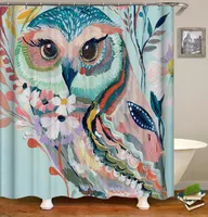 Peacock Aninal print douchegordijn voor badkamer badschermen Waterdicht polyester aangepaste decoratie gordijnen