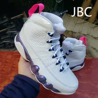 Brand clássico White JBC 9 Sapatos de basquete masculino High fofo moda retro rosa Multi color 9s Mens Outdoor Trainers Sports Sports US 7-13