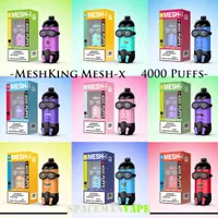 Authentic MESHKING MESH-X 4000 Puffs Disposable Vape Pen E Cigarettes With 12ml Pre-filled Mesh Coil Pod 650mAh Rechargeable Minions Cartoon Design vs Gunnpod vp Vcan