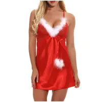 Рождественские женские сексуальные юбка-нижнее белье Spice костюм искушение нижнее белье + трусы