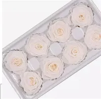 Róże pudełko Eternented Flower 8 sztuk / Box Handmade zachowane kwiaty Wieczne Rose prezent dla niej na wakacje Walentynki
