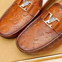 Marca de lujo Original Estilo Americano Hombre Zapatos Casuales Cómodo Moda Mocasines Originales Hombres Zapatos de cuero
