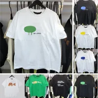 21SS Bra Qaulity Summer Mens Designers Tees 100% Bomull T-shirts Fashion Casual Par Kortärmad T-shirt Bekvämt Svart Vit Designer Män Kvinnor T-shirt Storlek S-XL