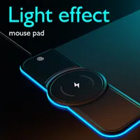 LED Light Chargeur sans fil RVB Mouse PAD XXL 10W / 7.5W Souris de souris lumineux de jeu de souris de jeu de souris Mousepad Tapis de bureau Mouse Pad de souris.
