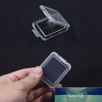 10 stücke transparent standardtf sdhc speicherkarte case halter box lagerung kunststoff