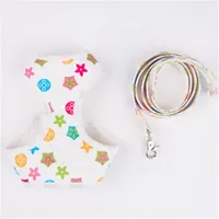 wholesale classic letter pattern Dog Apparel high quality fashion pet collars leashes spring vest