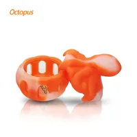 Waxmaid Octopus geformt Mini Silikonglas DAB-Schüssel Rauchen Zubehör Wachsgefäß Sechs Farben mit einem Geschenkbox-Paket für Einzelhandel Schiff vom CA Warehouse