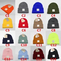 Мода вязаная шапка для мужчин дизайнерские женщины череп колпачки теплые осень зима дышащие шляпы 21 цвет высококачественный