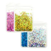 Holographic Moon Star Shapes Nail Glitter Flakes Sparkly Laser Sequins Nails Art Super Thin Paillette Gel Manicure Decorations