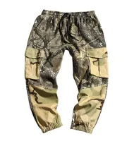 Pantalon pour hommes Favocent 2021 Mens Latéral Camouflage Camouflage Hip Hop Hop Casual Joggers Tactical Joggers Pant Pant Pantalon Loose Street Pantalons M-5XL