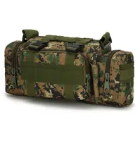 Taktische Tasche Sporttaschen 800D wasserdichte Oxford Military Taille Pack Molle Outdoor Pouch Waistbag Sachen Säcke Dauerhafter Rucksack für Camping Wandern