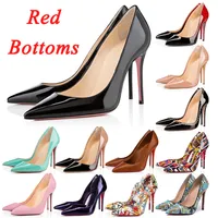 2021 Newest High Designer Tacones Red Bottoms Vestido Zapatos Sexy Zapatos Lady 8cm 10 cm 12cm Plataforma Plataforma Peep-Toes Sandalias Lujos Diseñadores Puntos puntiagudos Reds Sole Bombas Zapato para mujer
