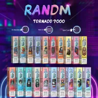 Оригинальные randm e Cigarettes Электронный распылитель Tornado 7000 Puffs Bar Vapes Pen Kit Батарея Рекаргаректируемое дымовое устройство 14 мл Одноразовый испаритель