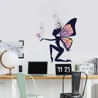 Wall Stickers Butterfly. Elf Sticker Wallpaper For Girl Room Living Mural Home Decoration Art Decals Beautiful