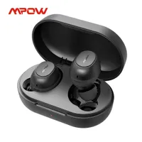 MPOW MDOTS Kablosuz Kulaklık Bluetooth 5.0 Delikli Baslı Gerçek Kablosuz Kulaklıklar 20HRS Oynatma IPX6 Su Geçirmez Dahili Mikrofon