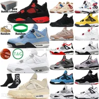 Sail Oreo University Blue 4 4s Mens Basketball Shoes Fire Red Thunder White Cement Black Cat Bred Infrared Zen Master Wild Things Men Sports Women Sneakers Trainers